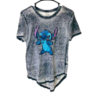 DISNEY Sheer Gray Stitch T-Shirt